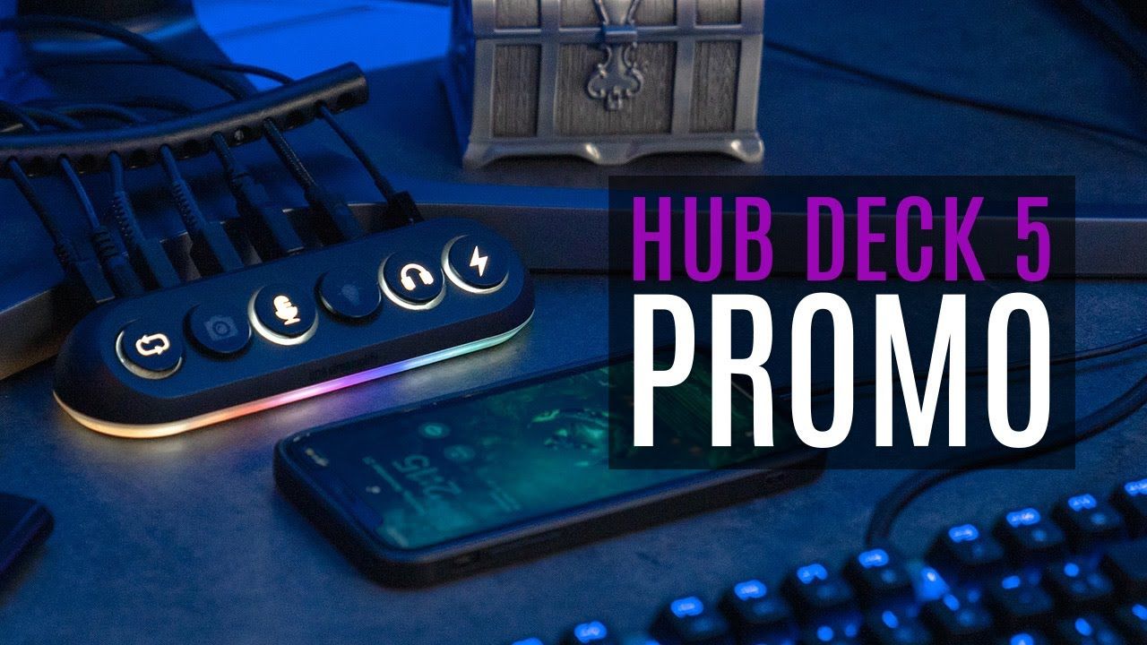 Streamplify Deck 5 RGB 12V USB elosztó fekete