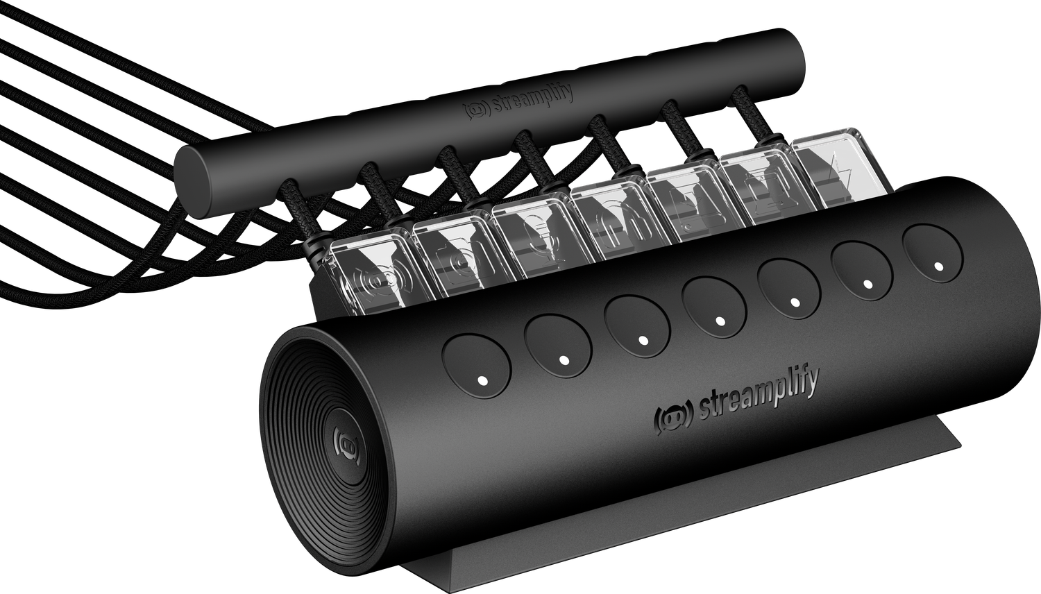 Streamplify CTRL 7 Slot RGB 12V USB elosztó fekete