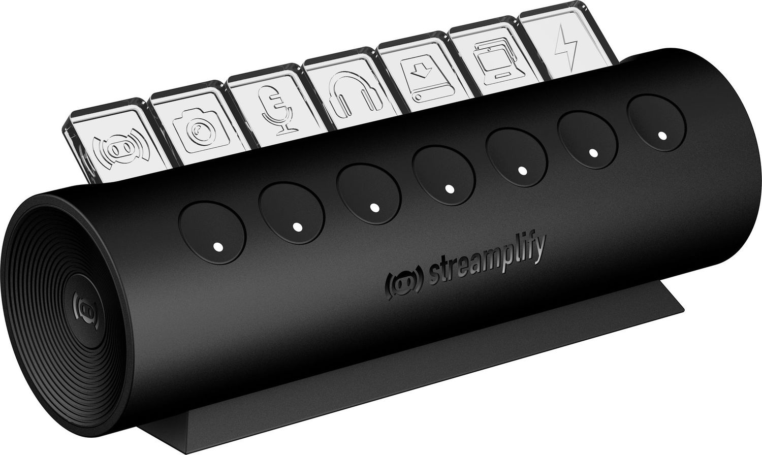 Streamplify CTRL 7 Slot RGB 12V USB elosztó fekete