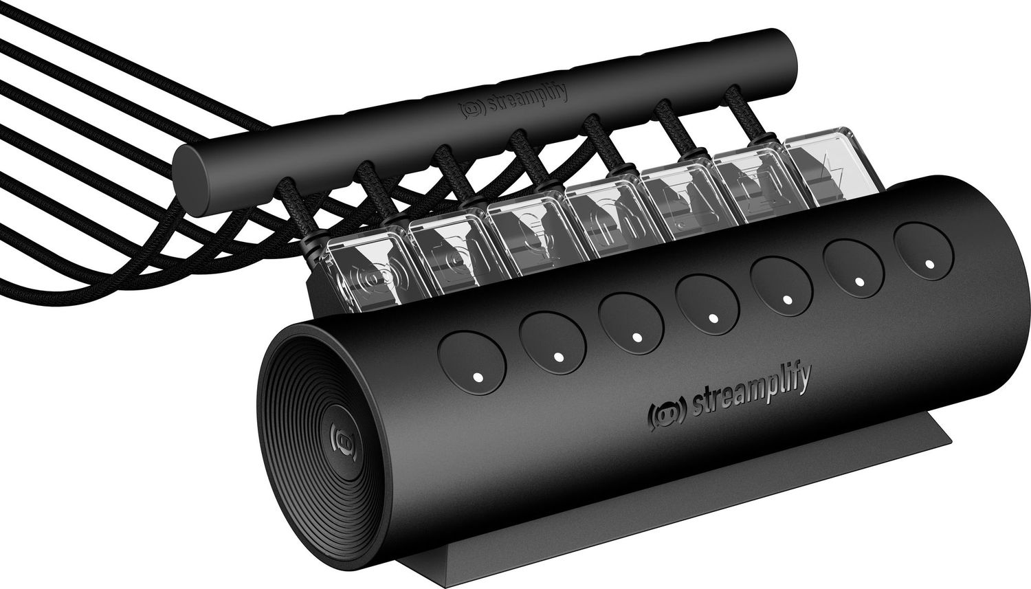 Streamplify CTRL 7 Slot RGB 12V USB elosztó fekete
