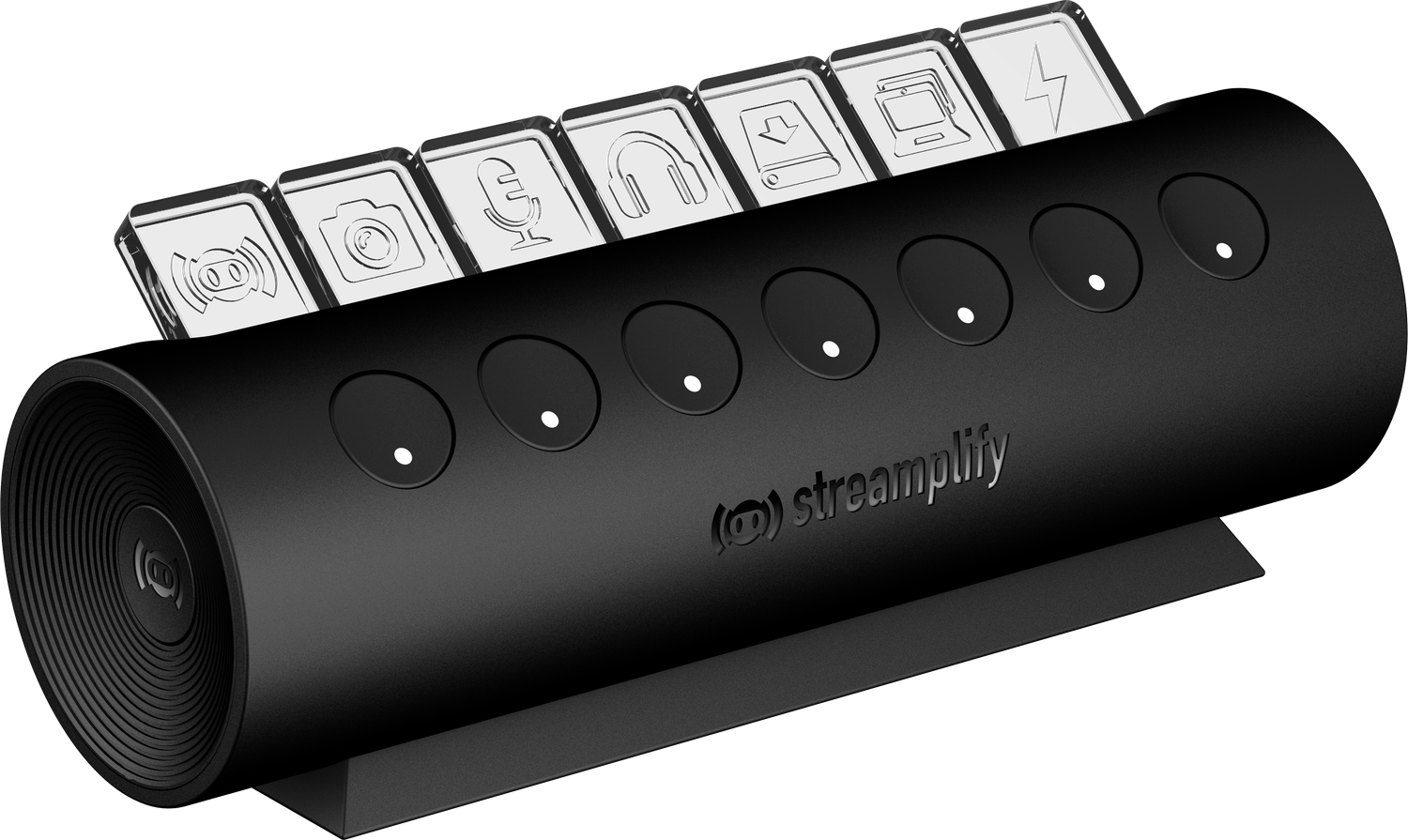 Streamplify CTRL 7 Slot RGB 12V USB elosztó fekete