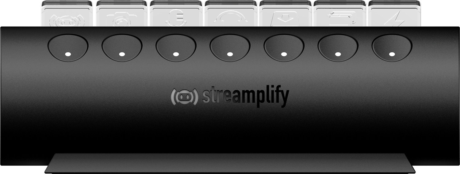 Streamplify CTRL 7 Slot RGB 12V USB elosztó fekete