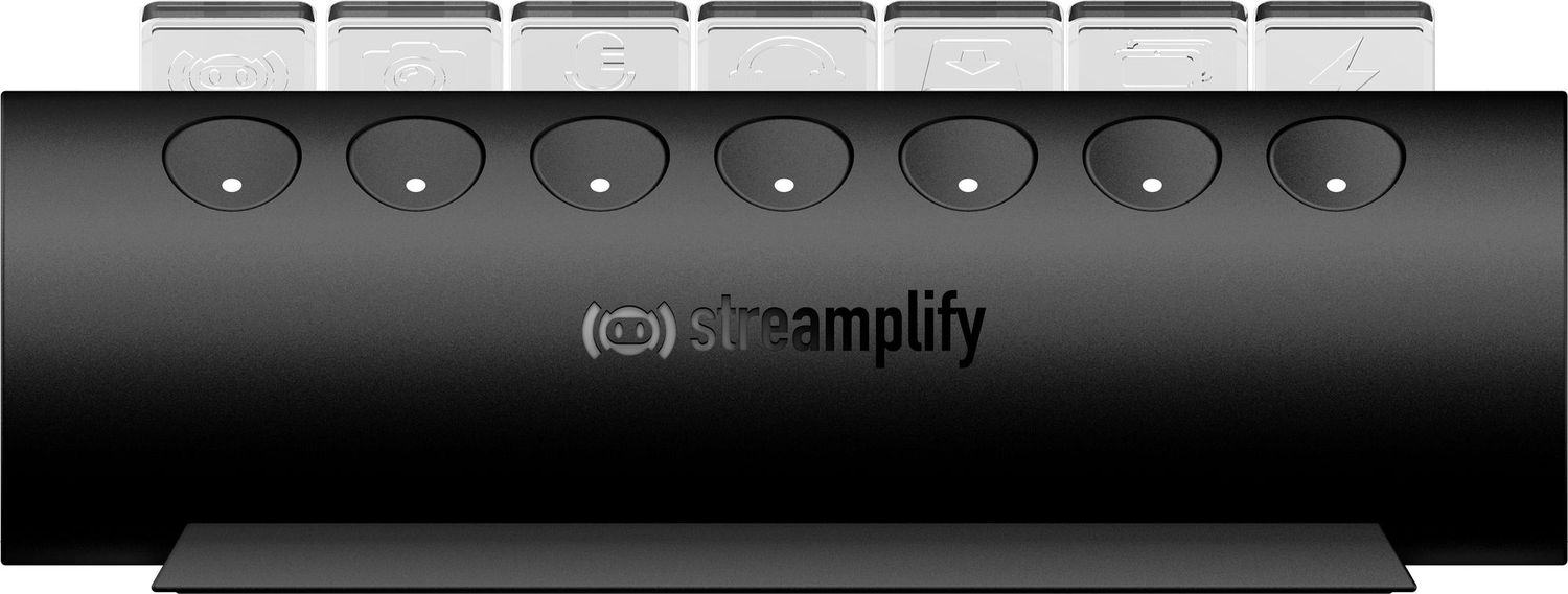 Streamplify CTRL 7 Slot RGB 12V USB elosztó fekete
