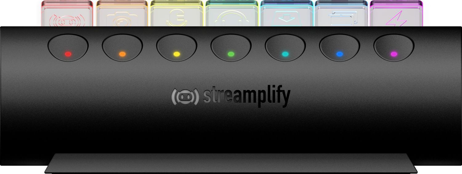 Streamplify CTRL 7 Slot RGB 12V USB elosztó fekete