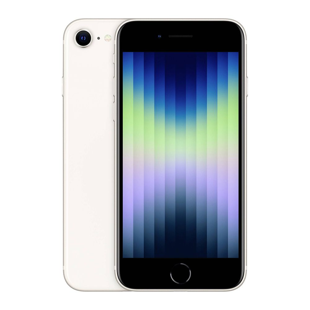 Apple iPhone SE (3rd generation) 128GB Starlight; ;USB-C/Lightning Cable, batteryCARE