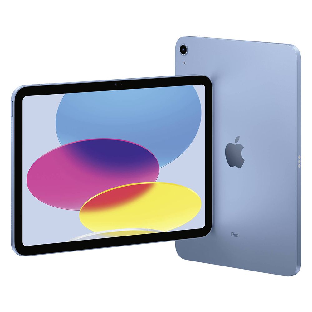 Apple iPad 10.9-inch 10th Gen Wi-Fi+Cellular Blue; 64GB;USB-C/USB-C Cable, batteryCARE+