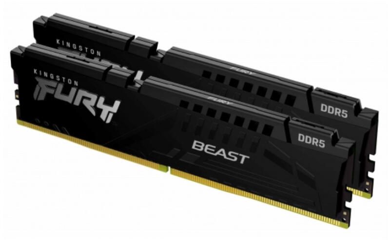 KINGSTON FURY Memória DDR5 64GB 5600MT/s CL36 DIMM (Kit of 2) Beast Black