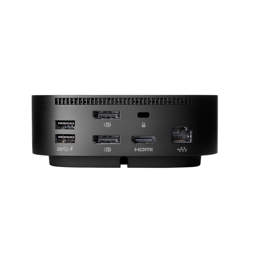 HP Dock G5 Essential; USB-C cable + 120W adaptér;2x USB-C, 1x ThunderBolt 3, 4x USB 3.0, 2x DisplayPort, 1x HDMI, 1x RJ45, 1x Jack 3.5mm