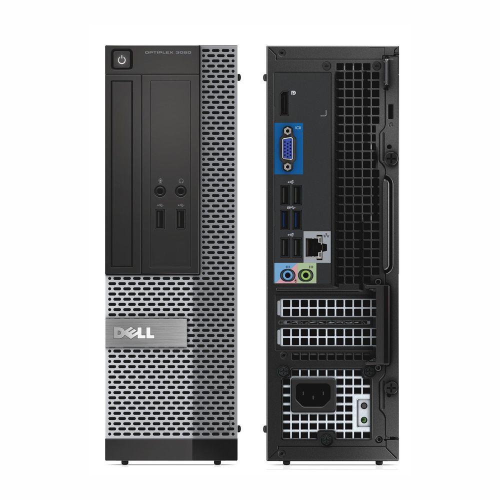 Dell Optiplex 3020 SFF; Core i3 4160 3.6GHz/8GB RAM/256GB SSD;DVD-RW/Intel HD Graphics/Win 10 Pro 64-bit