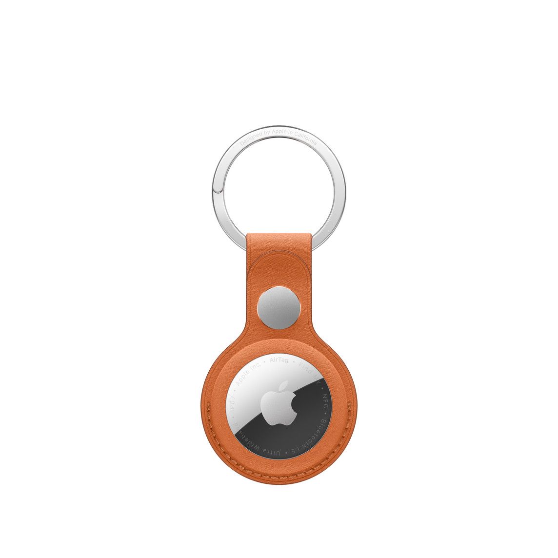 Apple AirTag FineWoven Key Ring - Fox Orange