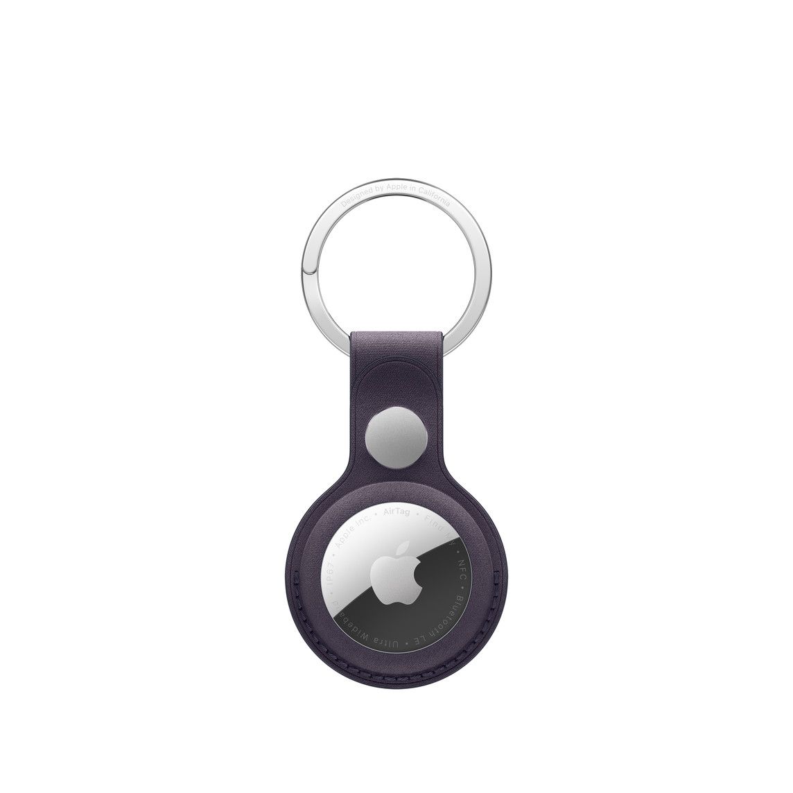 Apple AirTag FineWoven Key Ring - Midnight Purple