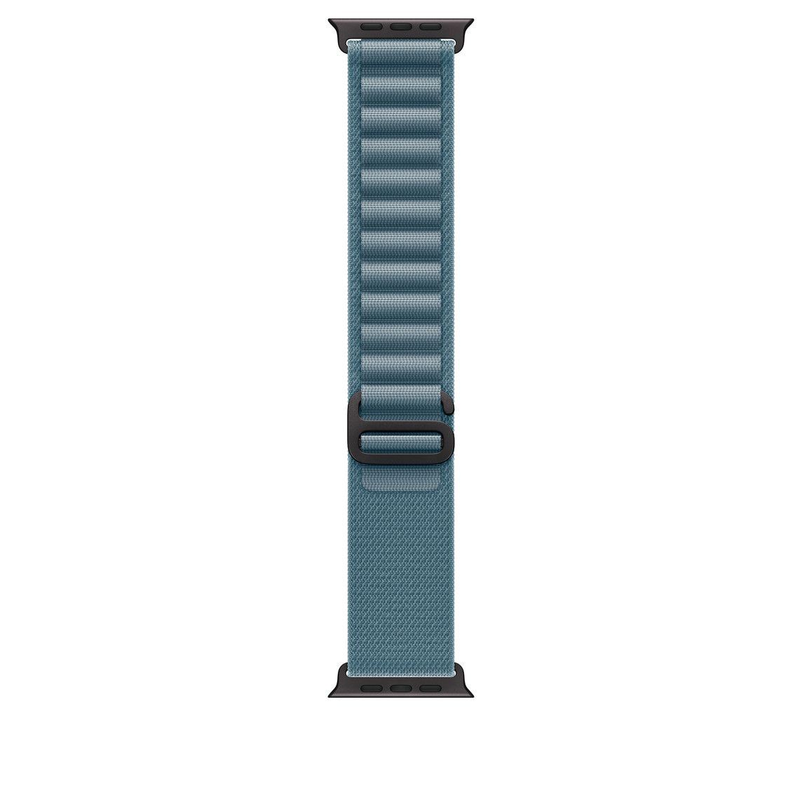 Apple Watch 49mm Loop:  Light Blue Alpine Loop - Medium - Black Titanium Finish