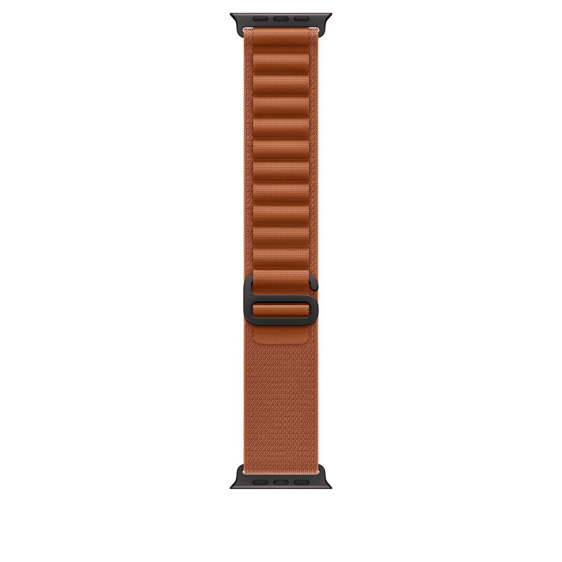 Apple Watch 49mm Loop:  Terra Cotta Alpine Loop - Medium - Black Titanium Finish