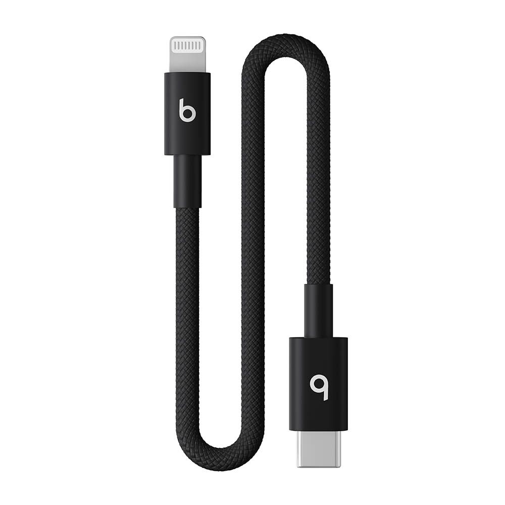 Beats USB-C to Lightning Woven Short Cable (20 cm) - Bolt Black