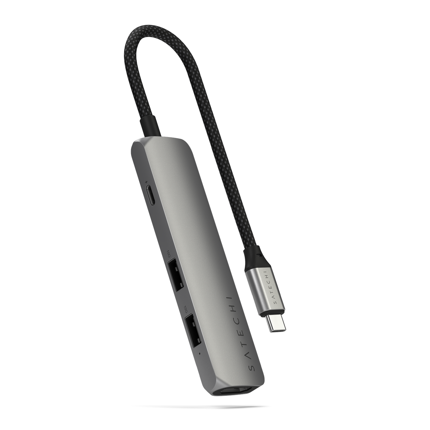 Satechi 4-in-1 USB-C Slim Multiport Adapter 4K - Space Grey