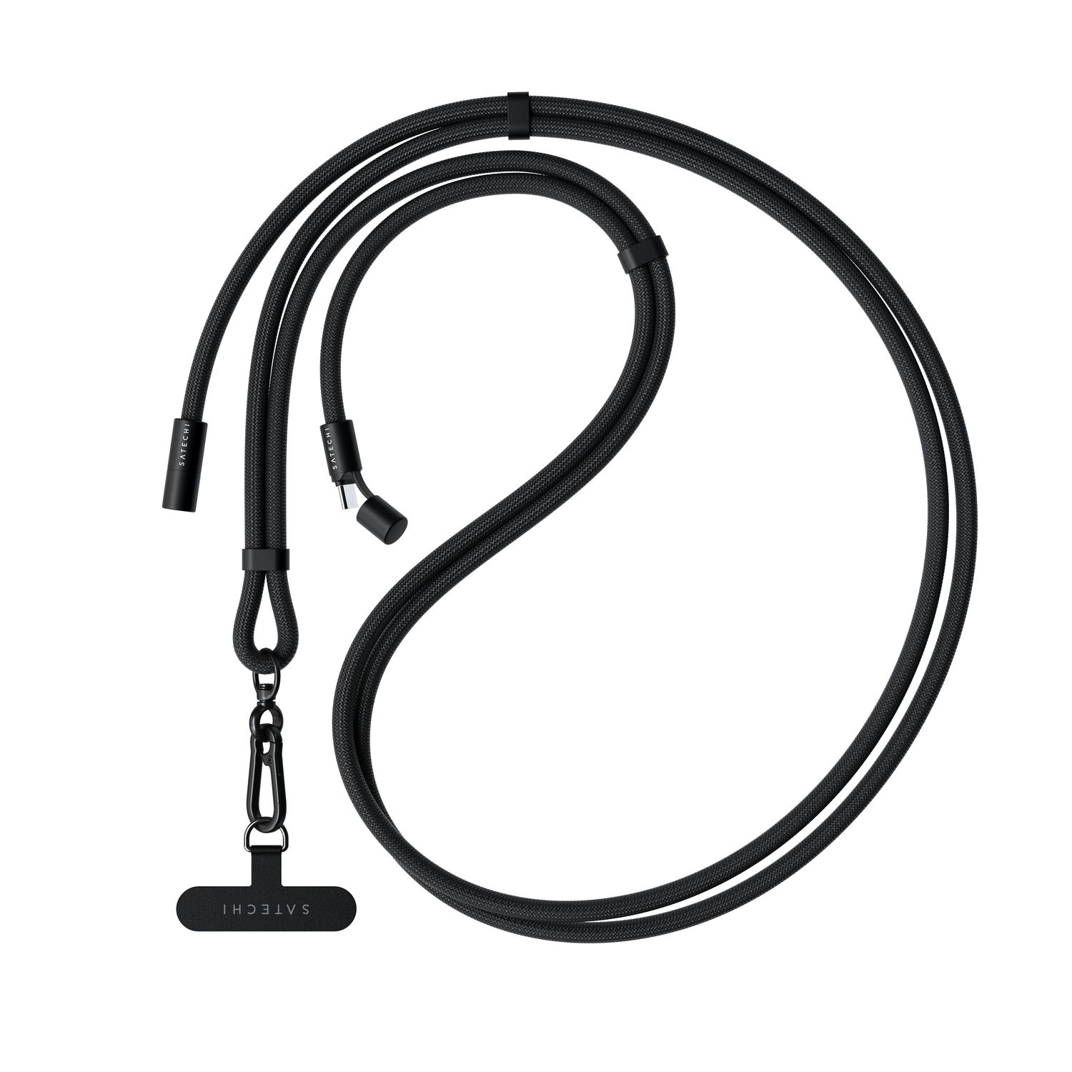 Satechi OntheGo Crossbody Lanyard Cable - Black