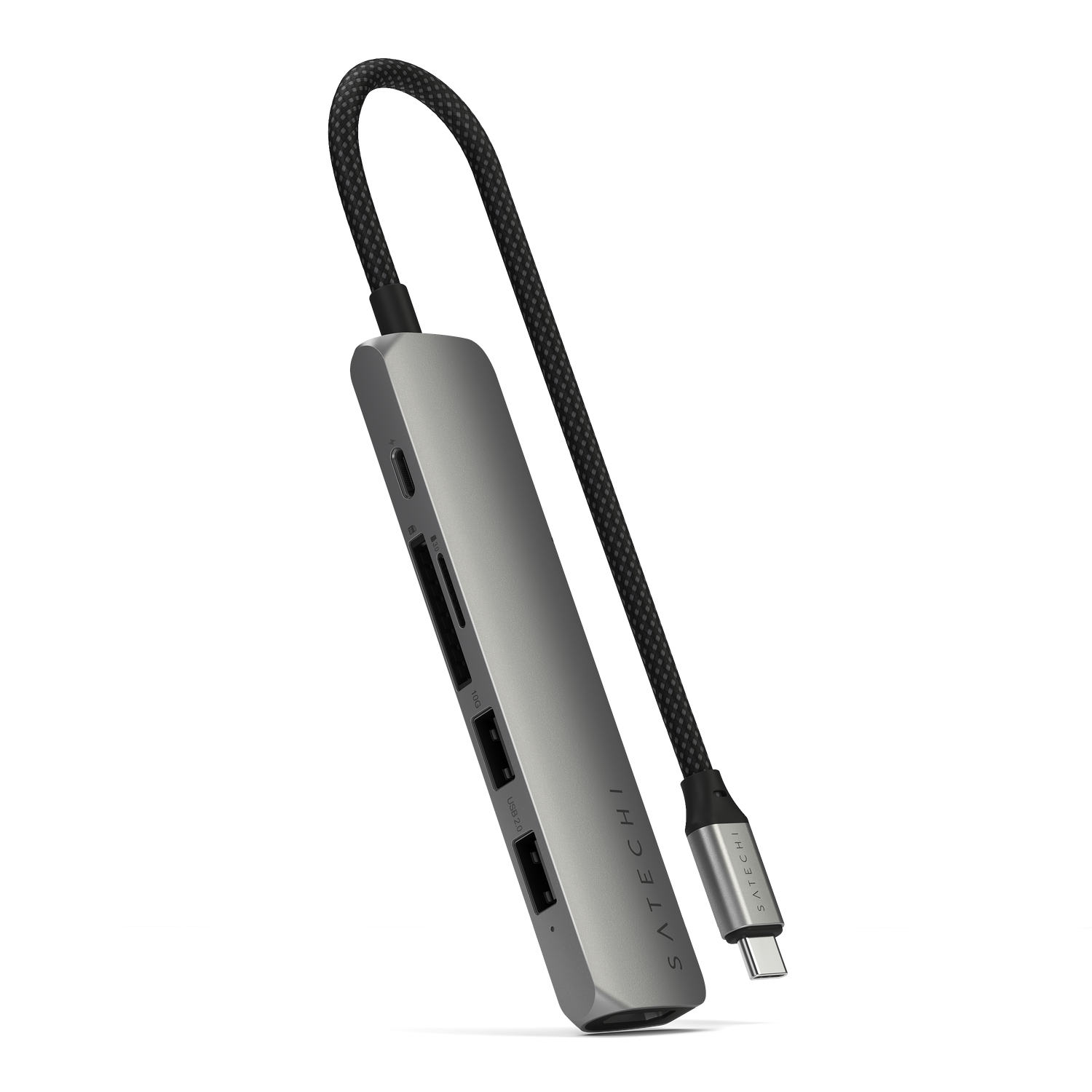 Satechi 6-in-1 USB-C Slim Multiport Adapter - Space Grey
