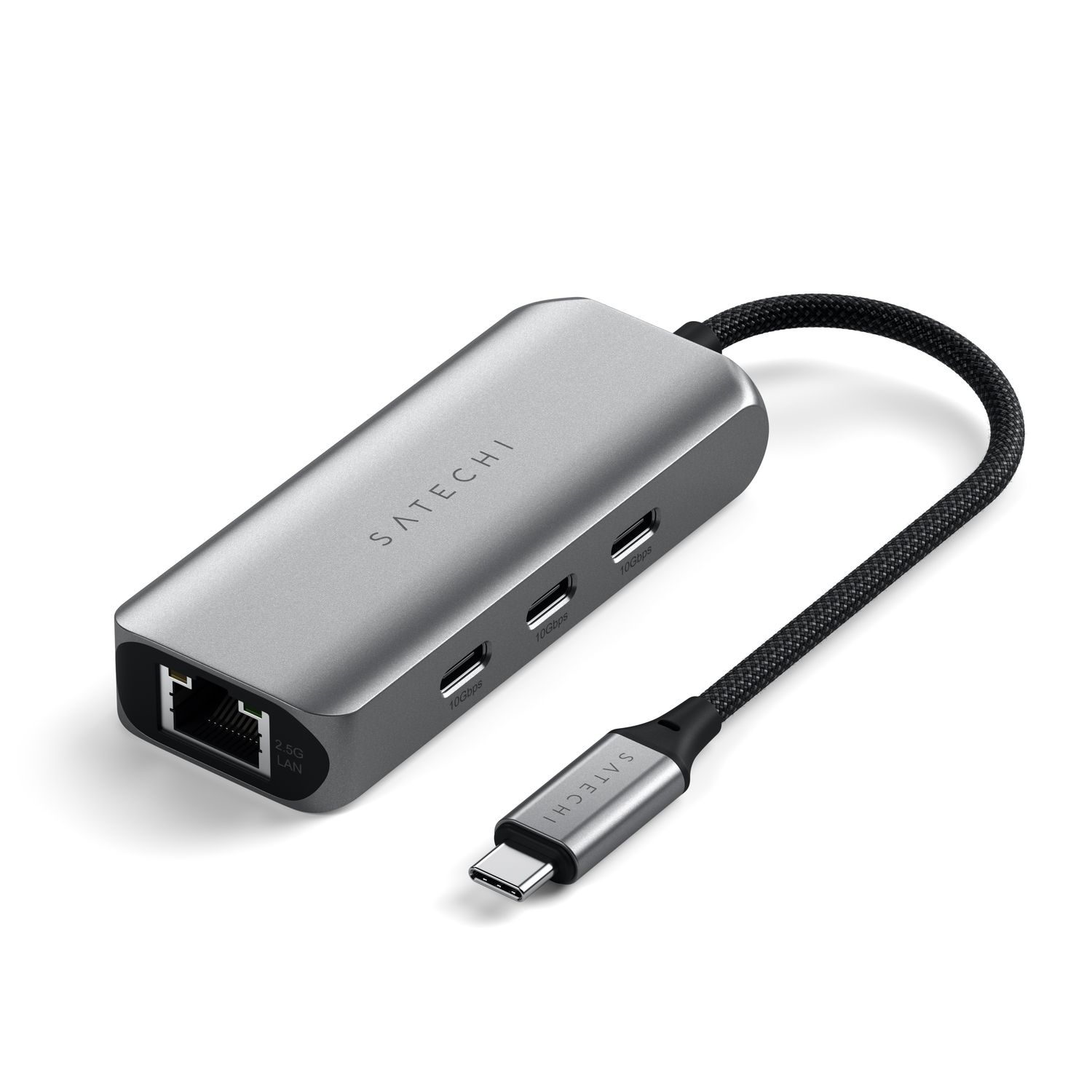 Satechi 4-in-1 USB-C Hub with 2.5 Gigabit Ethernet - Space Gray