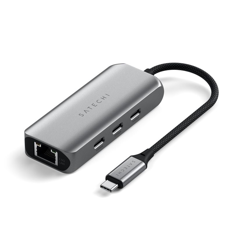 Satechi 4-in-1 USB-C Hub with 2.5 Gigabit Ethernet - Space Gray