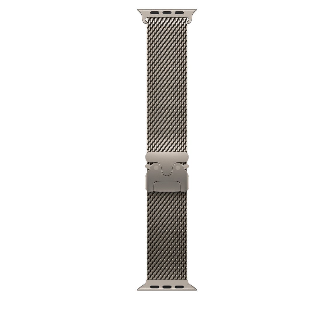 Apple Watch 49mm Milanese Loop:  Natural Titanium Milanese Loop - Small