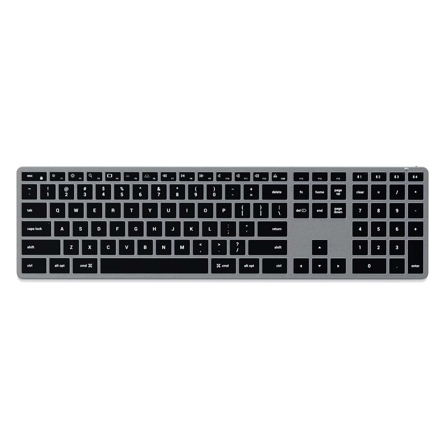 Satechi Slim X3 Bluetooth BACKLIT Wireless Keyboard - US - Space Grey