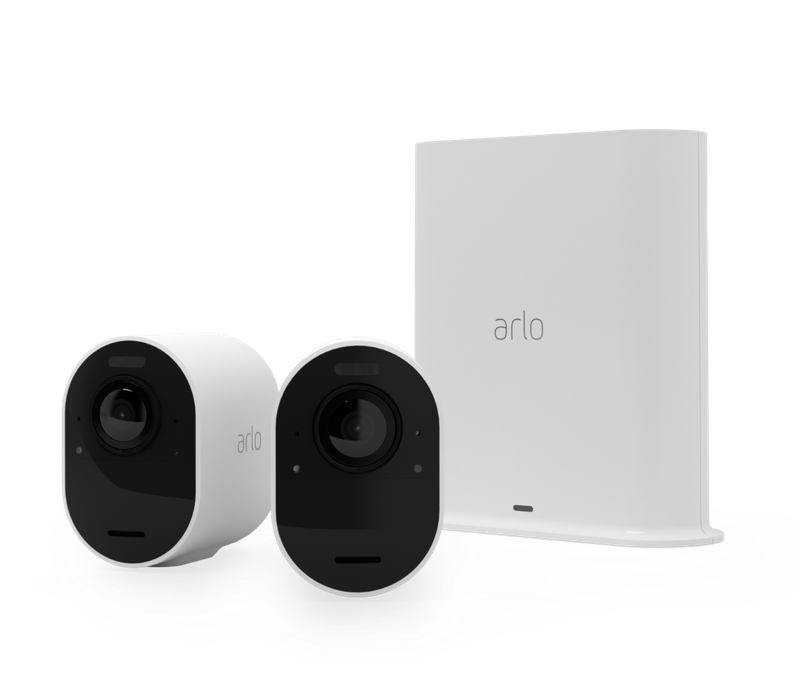 Arlo Ultra 2 Outdoor Security Camera 2 Camera Kit - (Base station included) - White