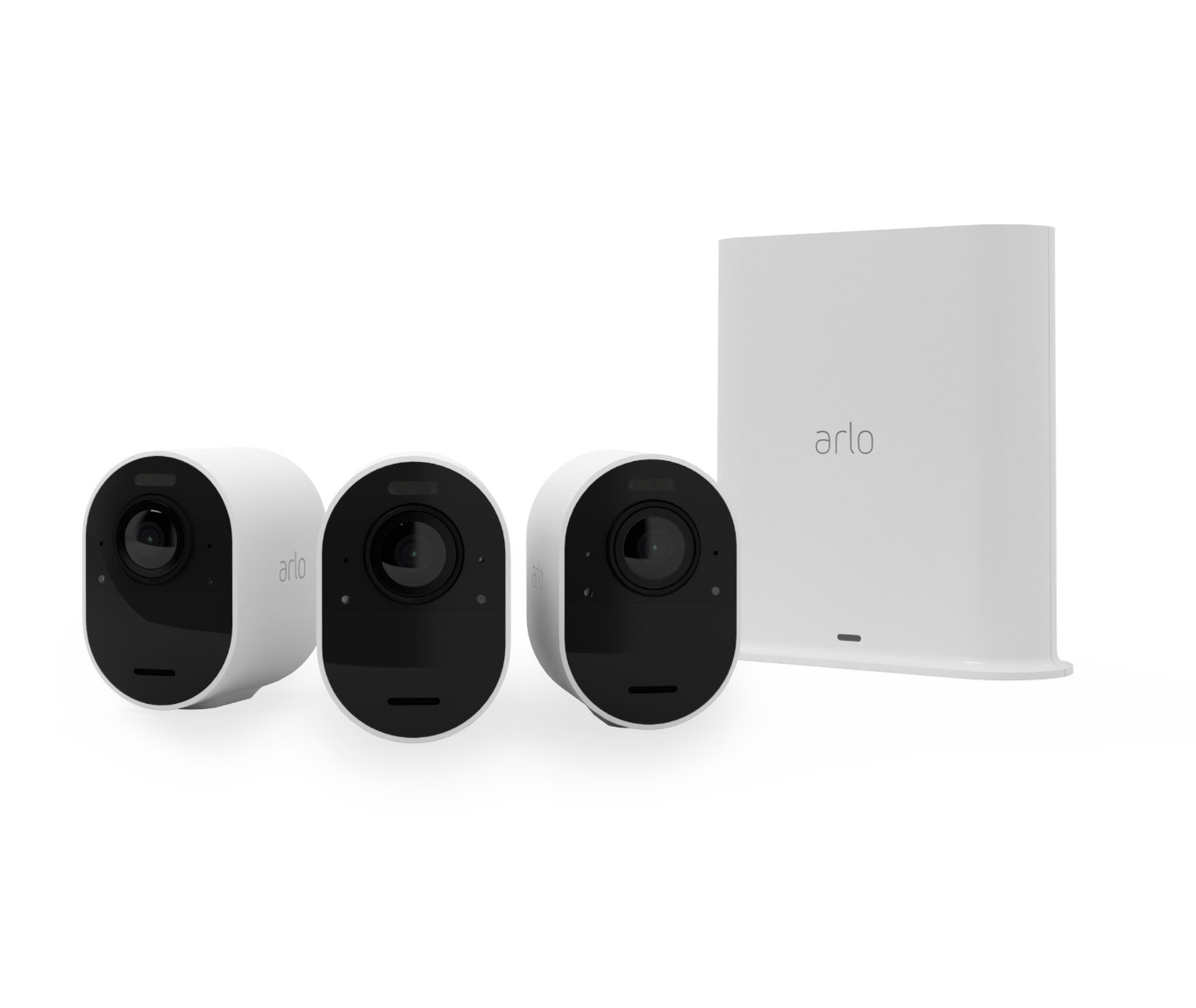 Arlo Ultra 2 Outdoor Security Camera 3 Camera Kit - (Base station included) - White