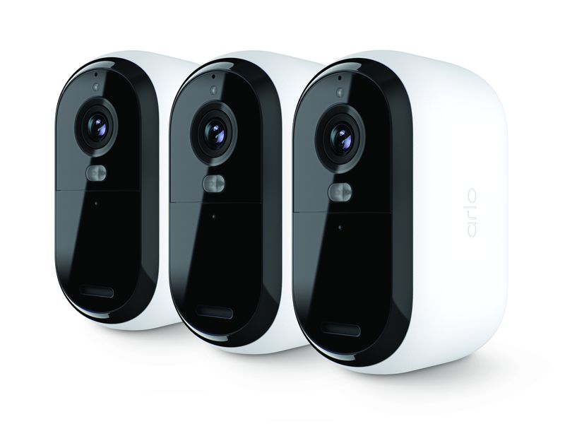 Arlo Essential (Gen.2) 2K Outdoor Security Camera - 3 Camera Kit - White