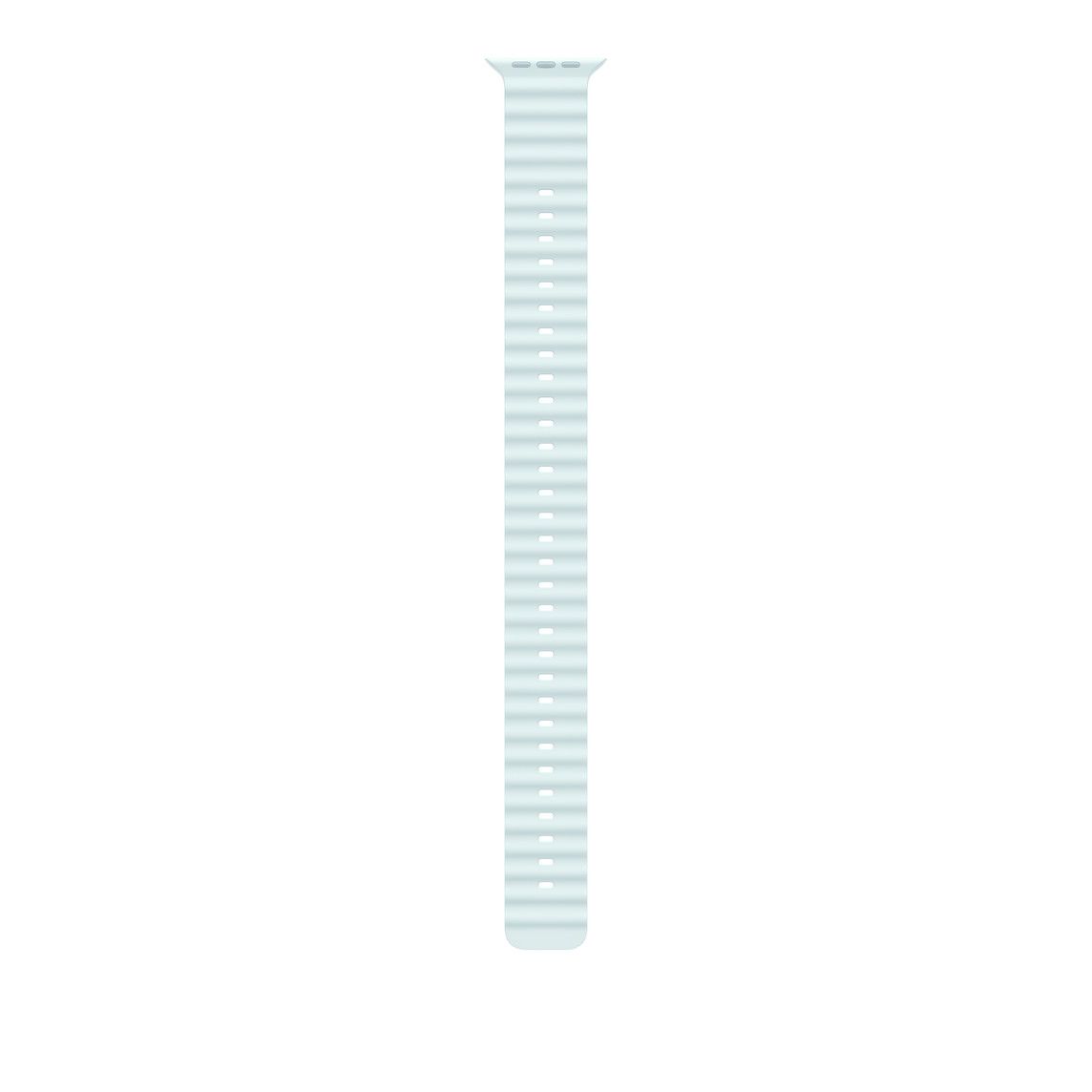 Apple Watch 49mm Band:  Ice Blue Ocean Band Extension - Natural Titanium Finish