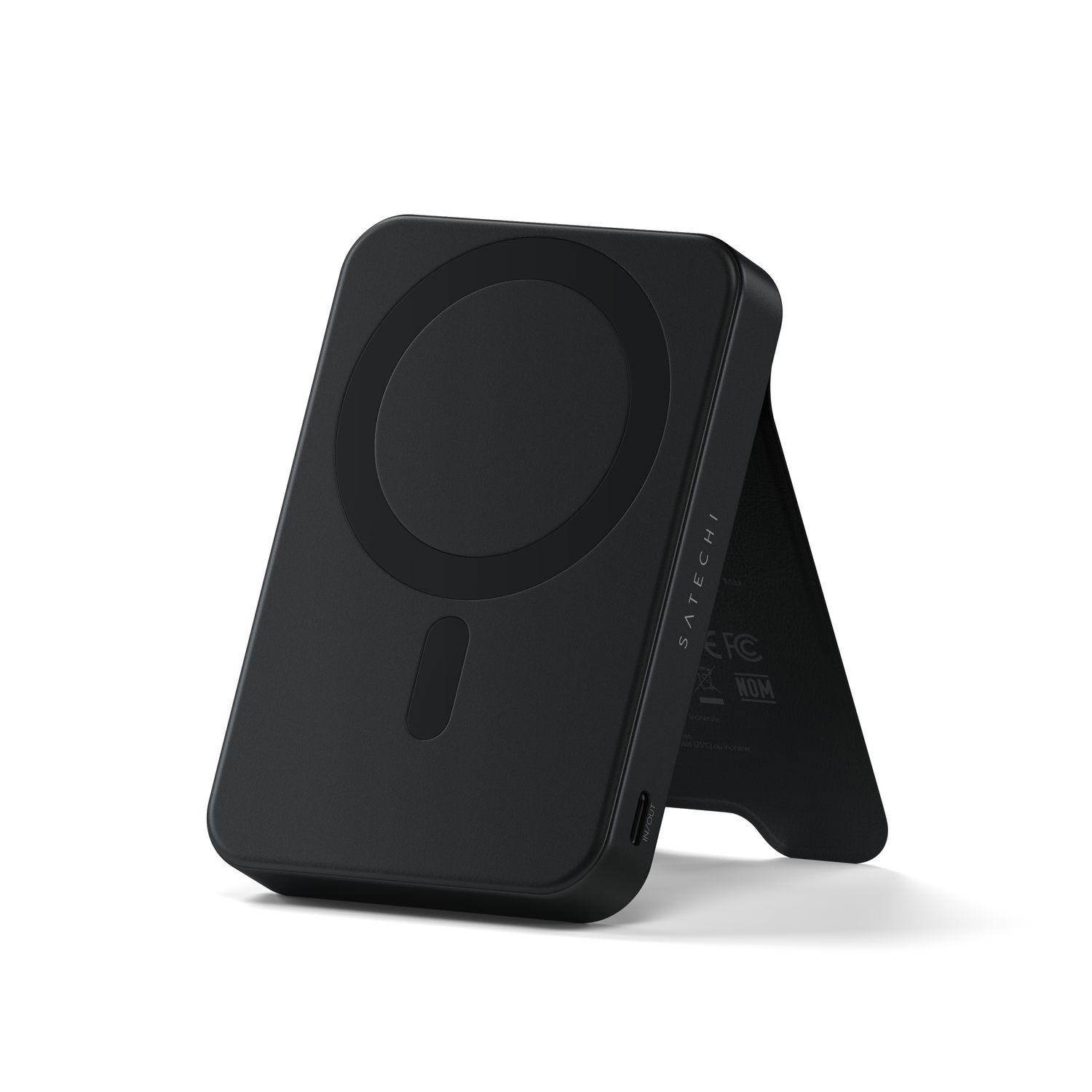 Satechi Qi2 10K Magnetic Power Bank with Stand - Black