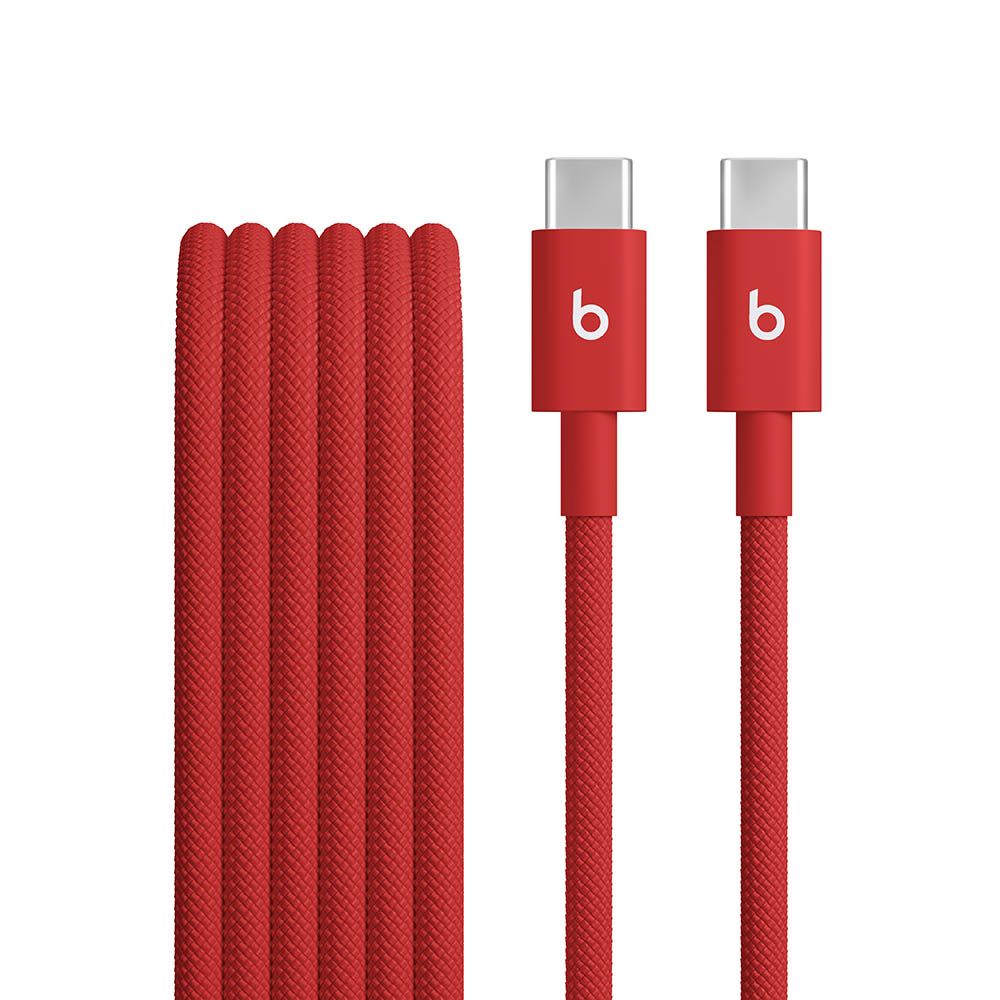 Beats USB-C to USB-C Woven Cable (1.5 m) - Rapid Red