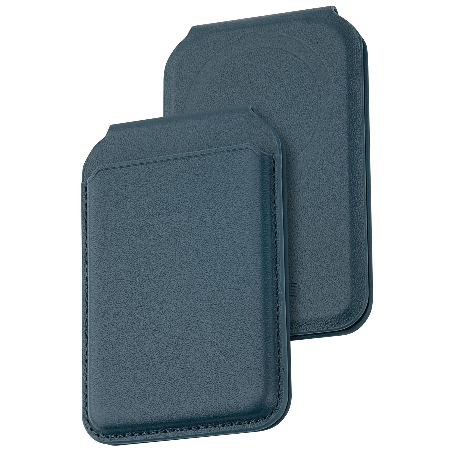 Dviced Leather magsafe foldable cardholder - Blue