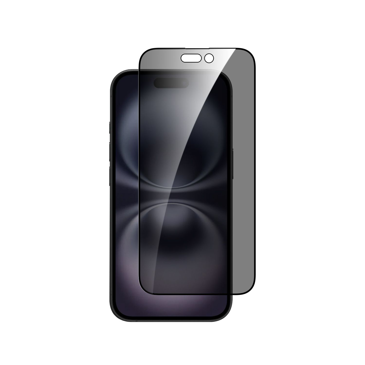 Dviced privacy tempered glass screen protector edge to edge for iPhone 16 Plus with applicator