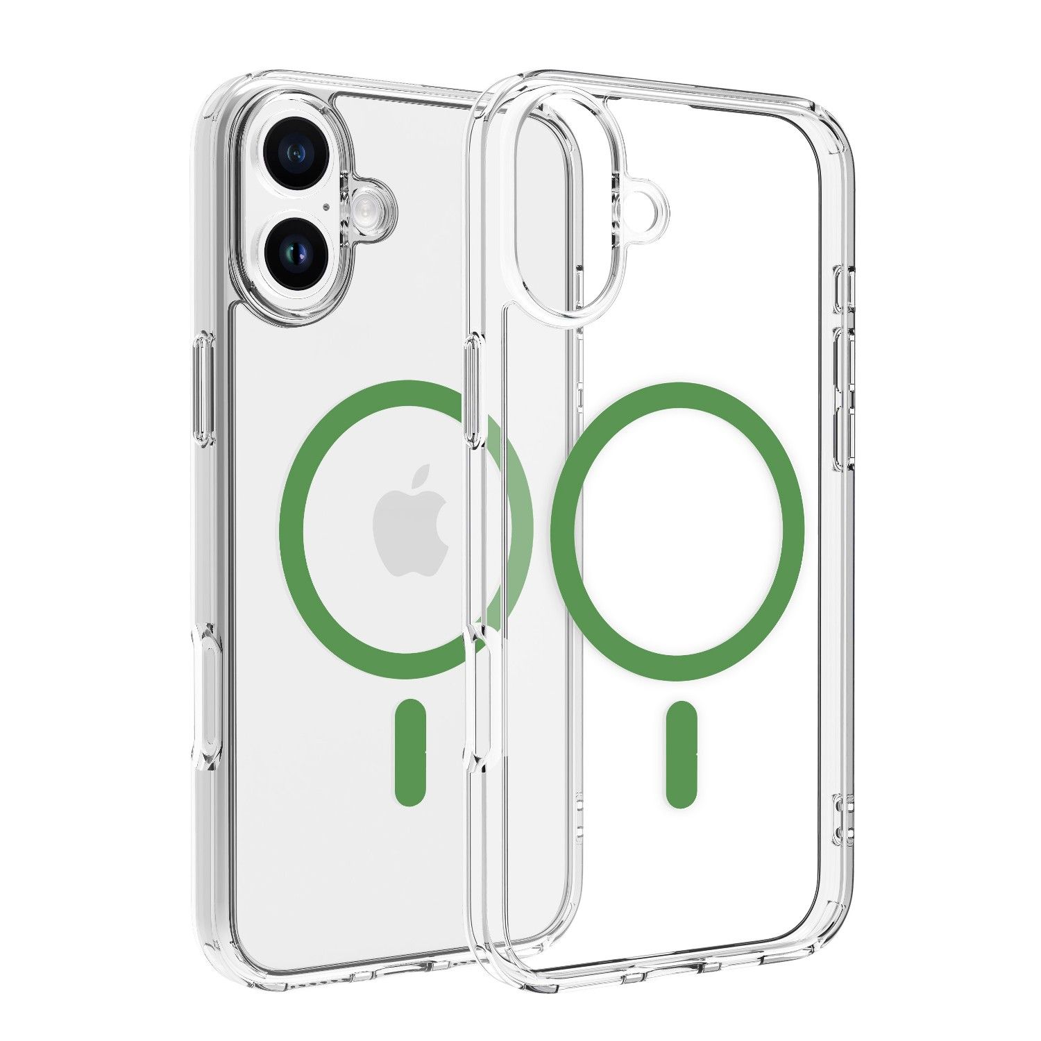 Dviced Magsafe iPhone 16 Plus clear case - Green