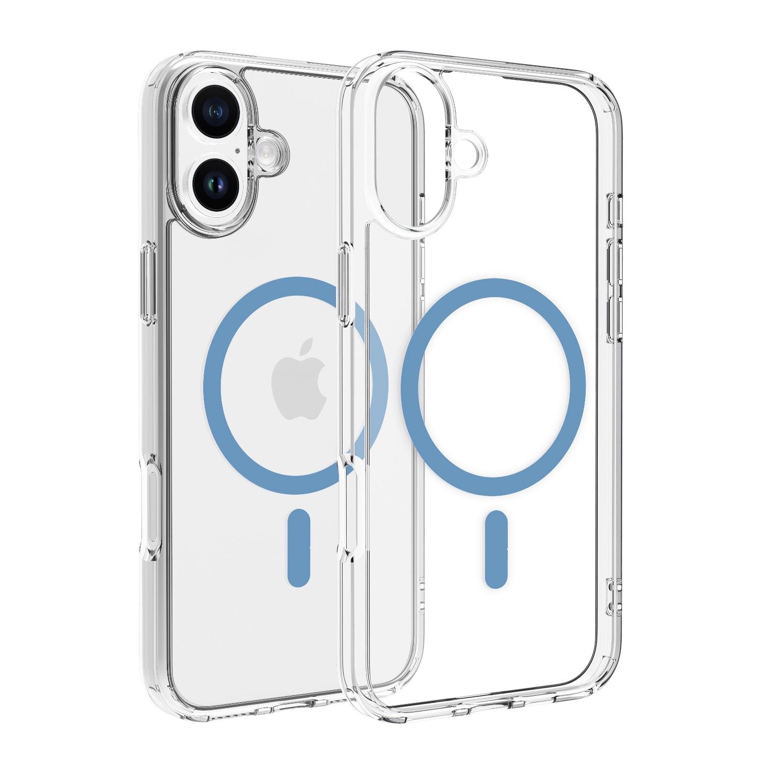 Dviced Magsafe iPhone 16 Plus clear case - Blue