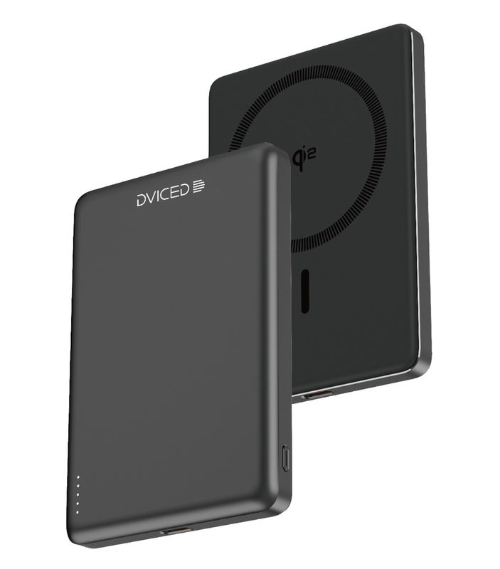Dviced Qi2 Ultrathin MagSafe Power bank 5000mAh - Black Dviced Qi2 Ultrathin MagSafe Power bank 5000mAh - Black