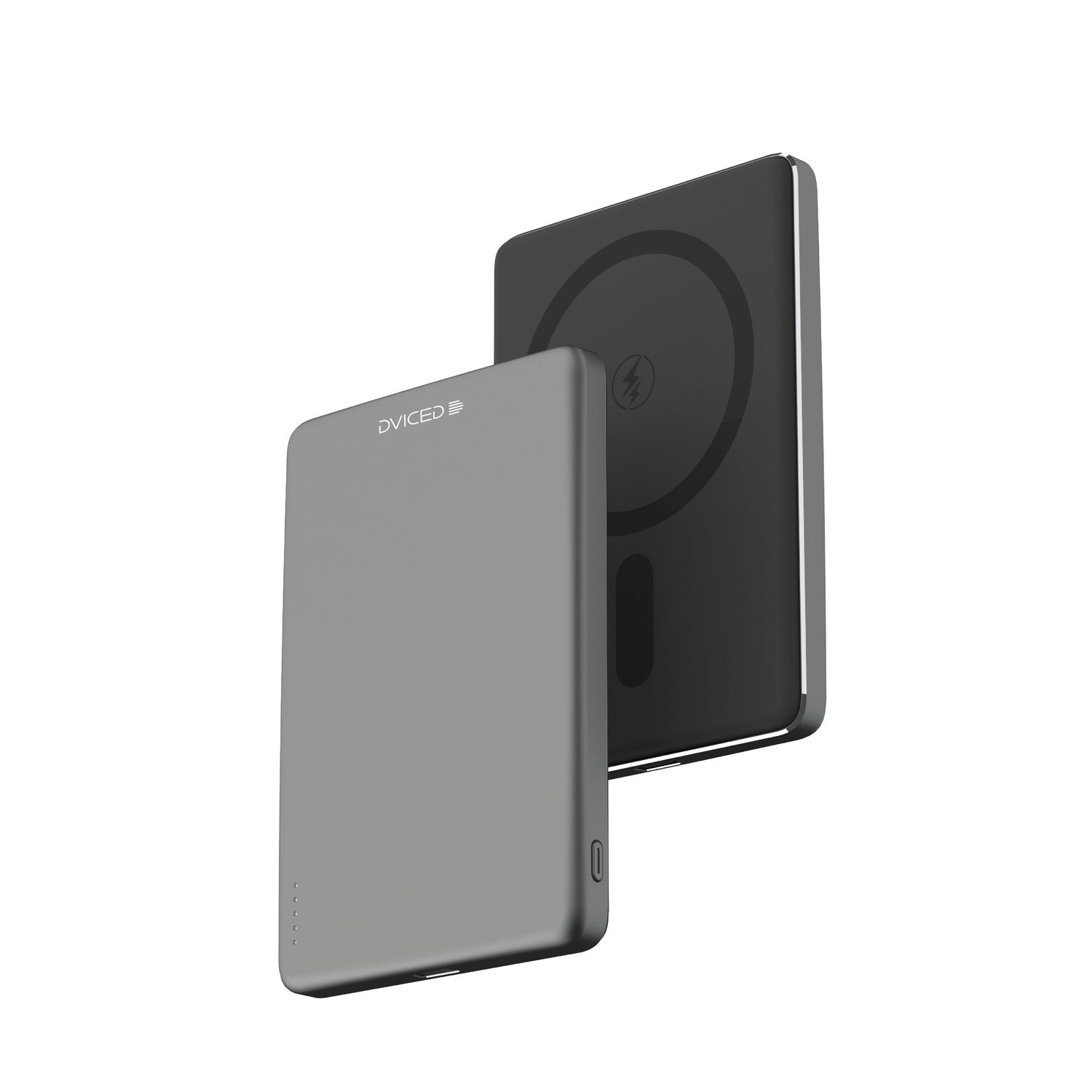 Dviced Ultrathin MagSafe Power bank 5000mAh - Black/Grey