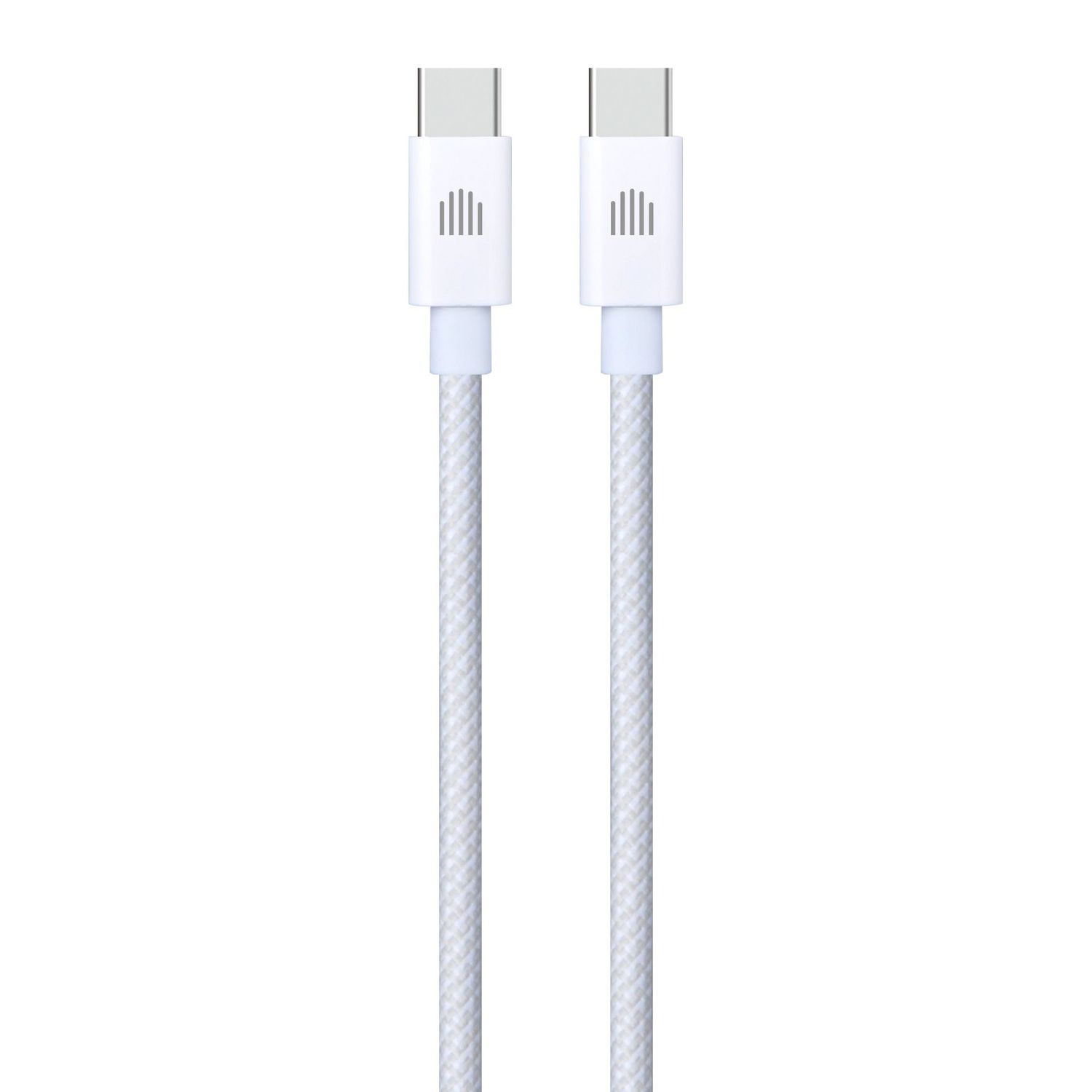 Dviced Cable USB-C to USB-C Nylon Textile 1,25m - White