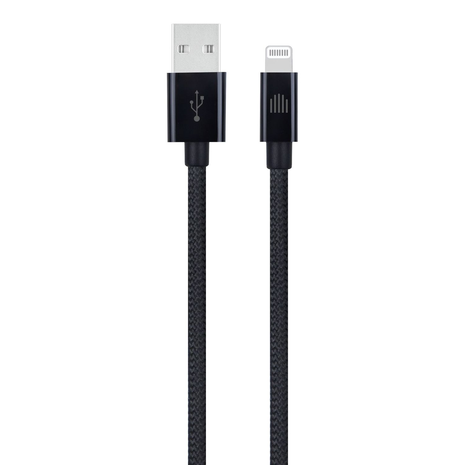 Dviced Cable USB-A to Lightning Nylon Textile 0,25m - Black