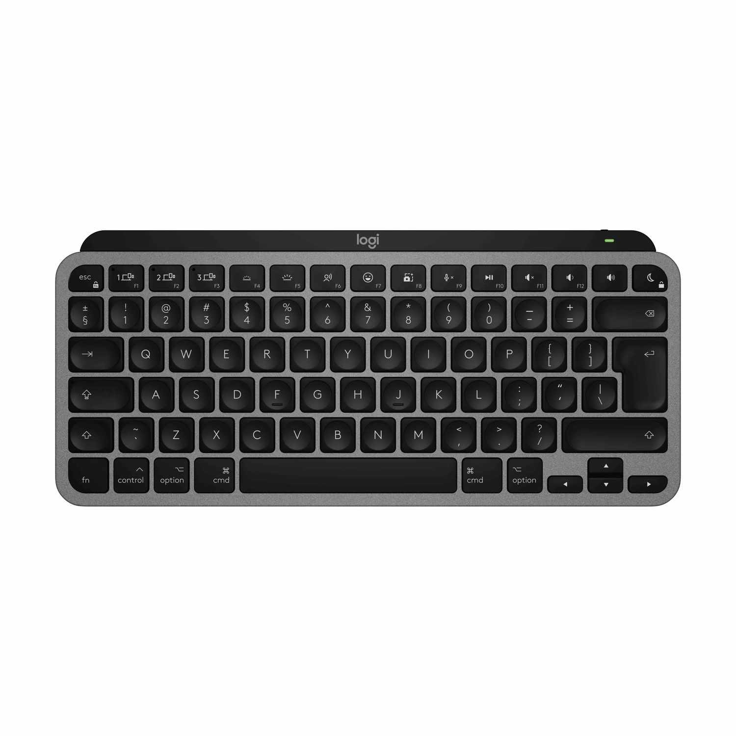 Logitech MX Keys Mini For Mac Minimalist Wireless Illuminated Keyboard - Space Grey - US/INT