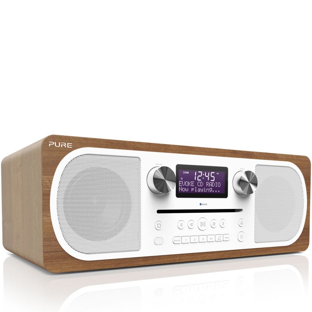 Pure Evoke C-D6 CD-player DAB+ radio with Bluetooth - Walnut
