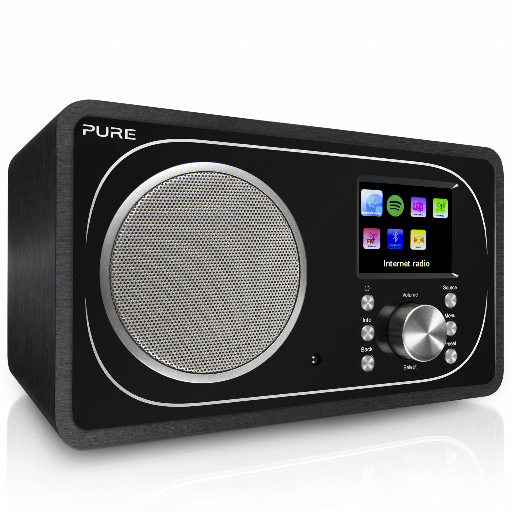 Pure Evoke F3 Internet radio with Bluetooth, Black