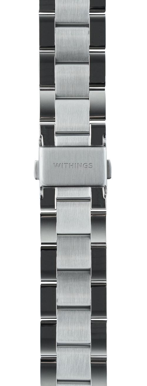 Withings Metal 3in1 Wristband 18mm w Silver buckle for Scanwatch 38mm, Steel HR 36mm, Withings Move - Silver