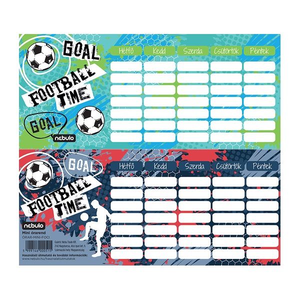 Nebulo Foci mini órarend