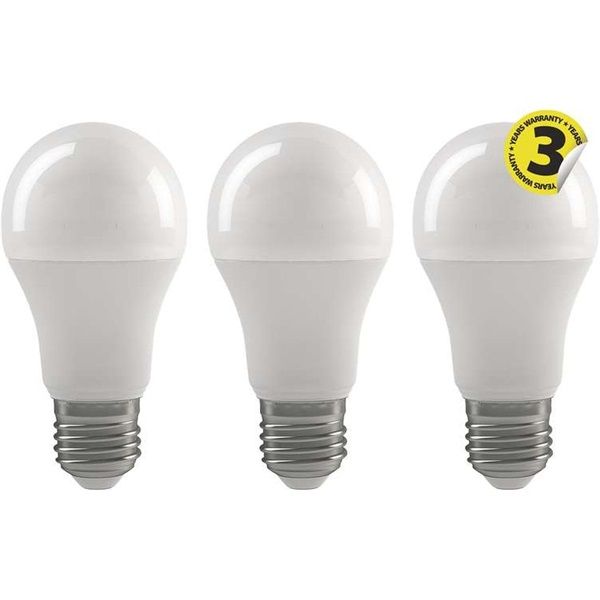 Emos ZQ5140.3 CLASSIC A60 9W E27 806 lumen meleg fehér LED izzó 3db/csomag