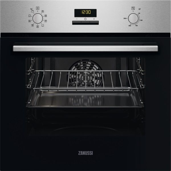 Zanussi ZOHEE2X2 inox, beépíthető, sütőtér: 65L, grill, légkeverés, sütő