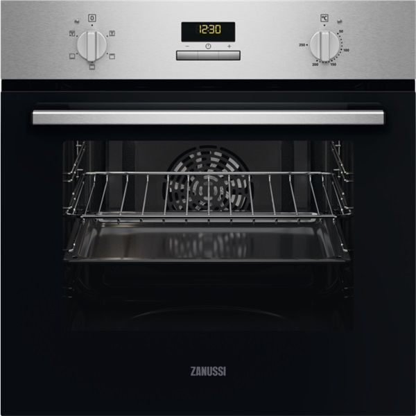 Zanussi ZOHEC2X2 inox, beépíthető, sütőtér: 65L, grill, légkeverés, sütő