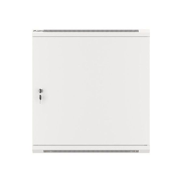 Lanberg WF01-6612-00S 19" 12U SZÉL:600mm MÉLY:600mm MAG:645mm lapraszerelt fémajtós szürke fali rack szekrény