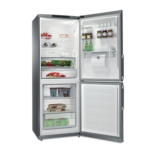 Whirlpool WB70I 952 X AQUA ezüst, alulfagyasztós, Hűtő:304L, Fagyasztó:153L, No frost hűtőszekrény