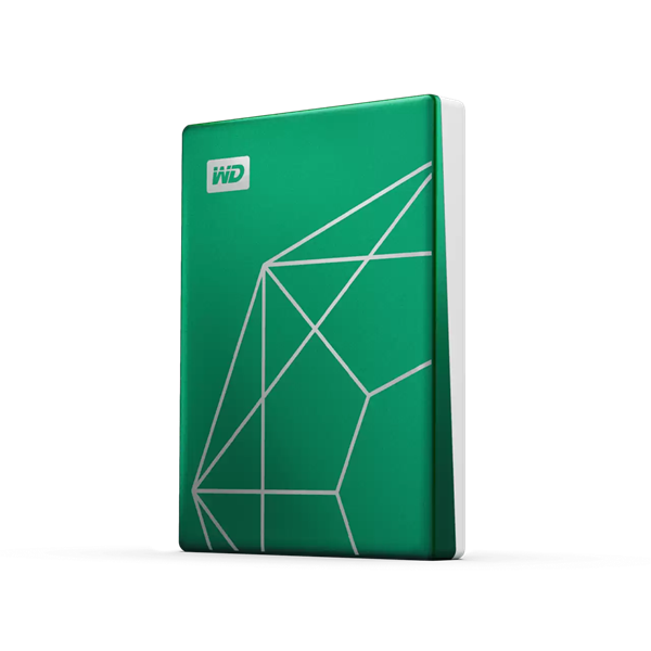 Western Digital 2TB USB 3.2 2,5" My Passport Ultra 20th Emerald Anniversary Edition zöld külső winchester